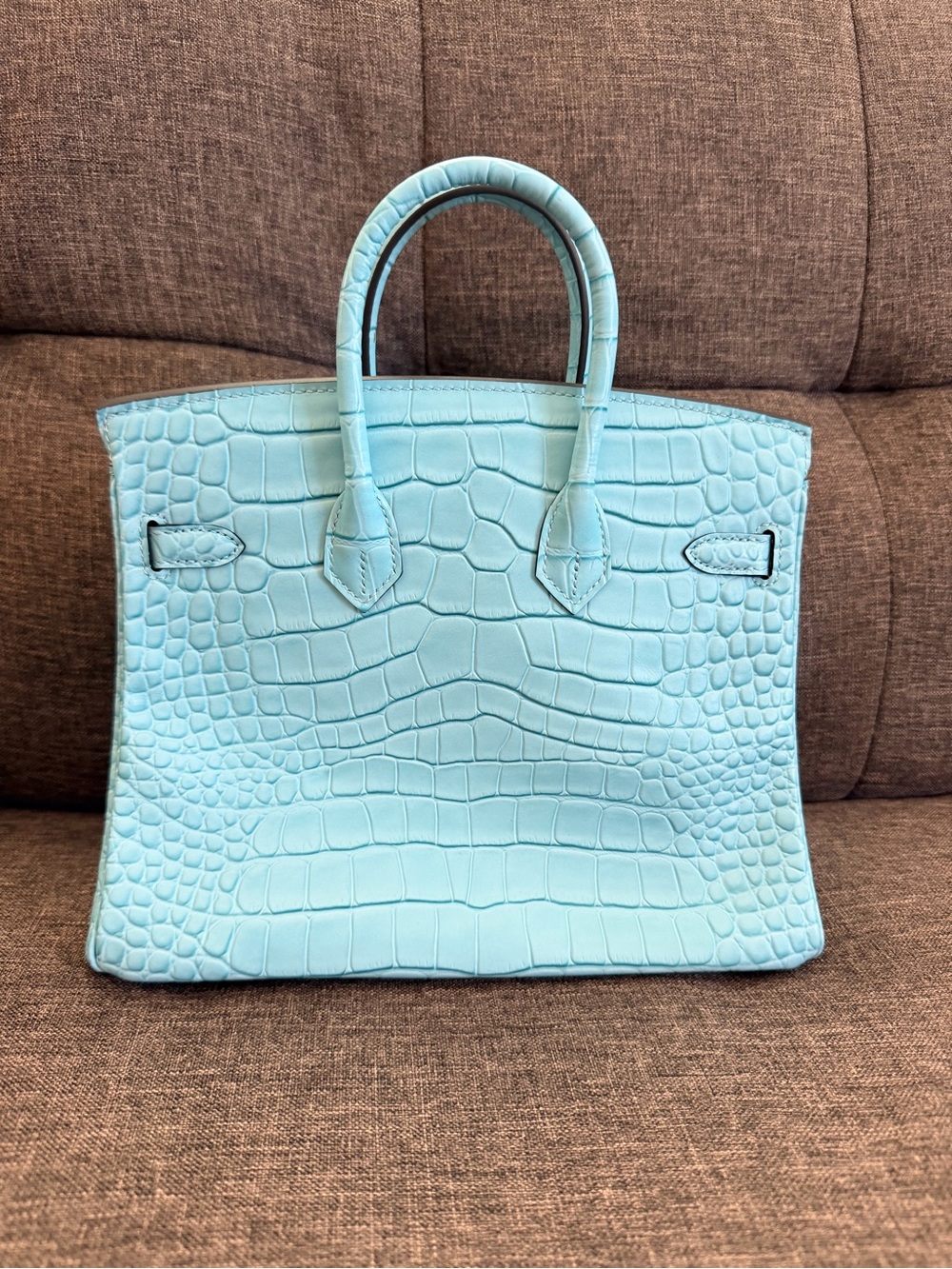 25cm baby blue handbag